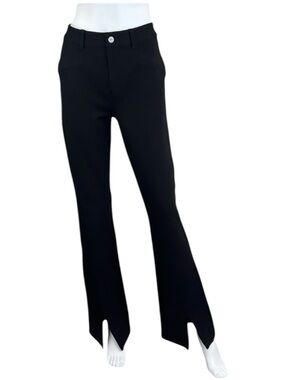 PAIGE Black Split Leg Trouser Size 29